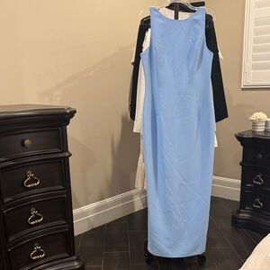 Amanda Uprichard Sky Blue Maxi Dress